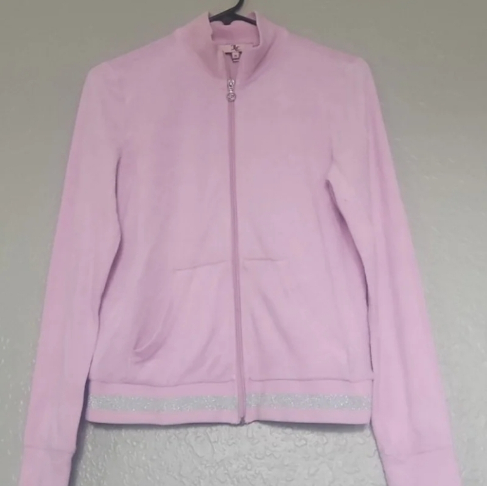 Vintage Juicy Light PInk Terry Full Zip Hoodie
